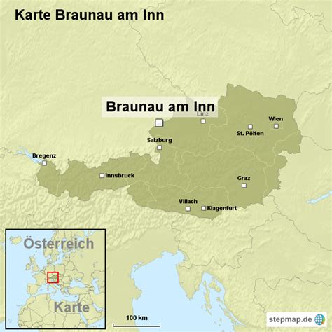 braunau austria map